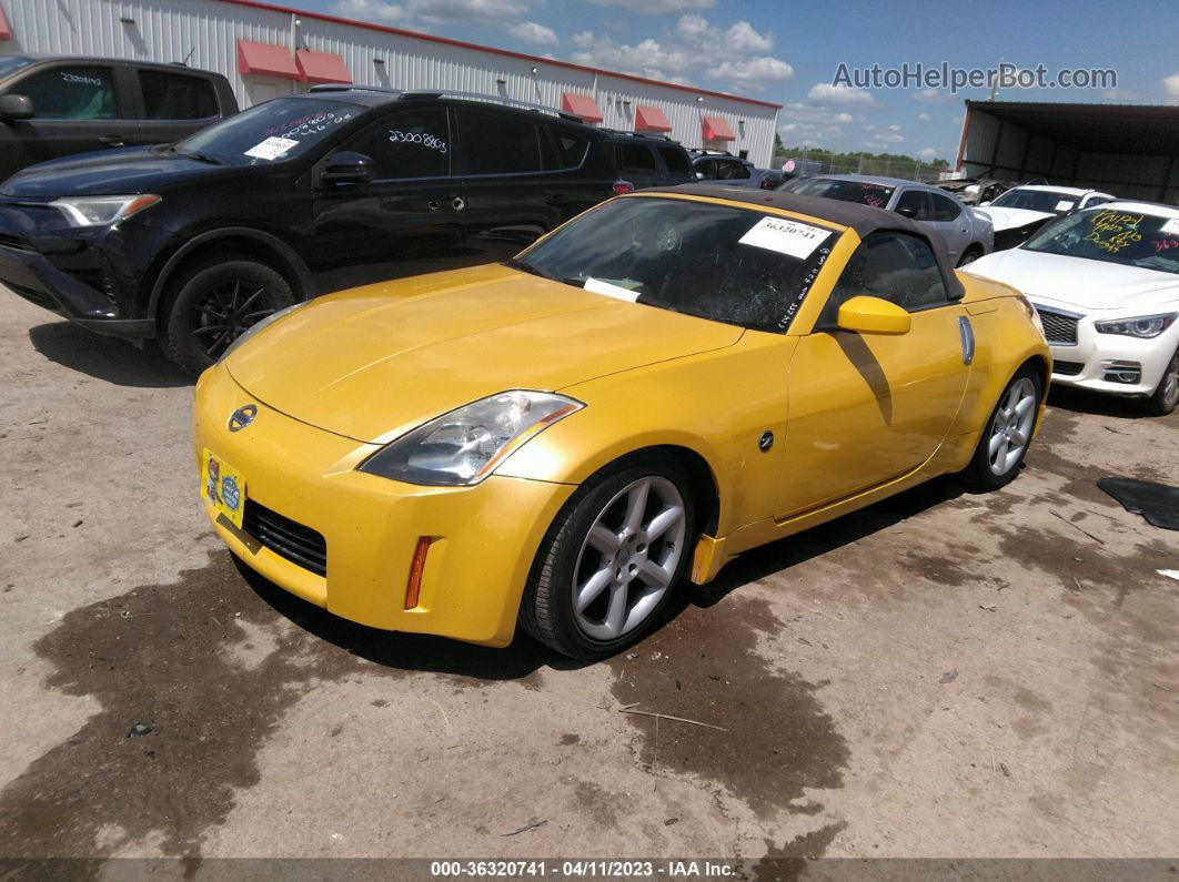 2005 Nissan 350z Touring Yellow vin: JN1AZ36A65M754261