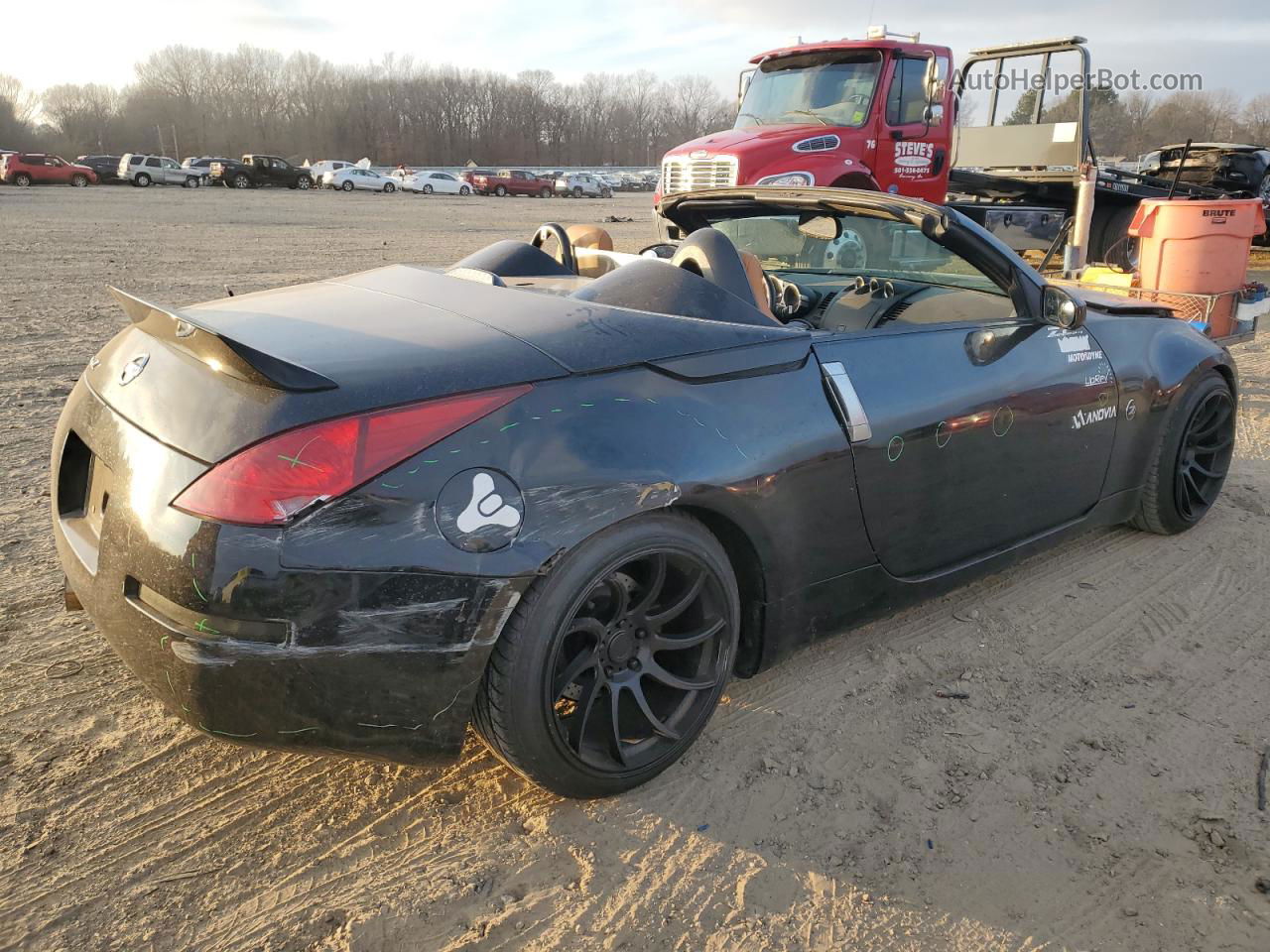 2005 Nissan 350z Roadster Black vin: JN1AZ36A65M759864