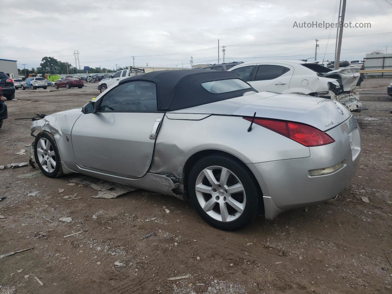 2005 Nissan 350z Roadster Silver vin: JN1AZ36A65M760156