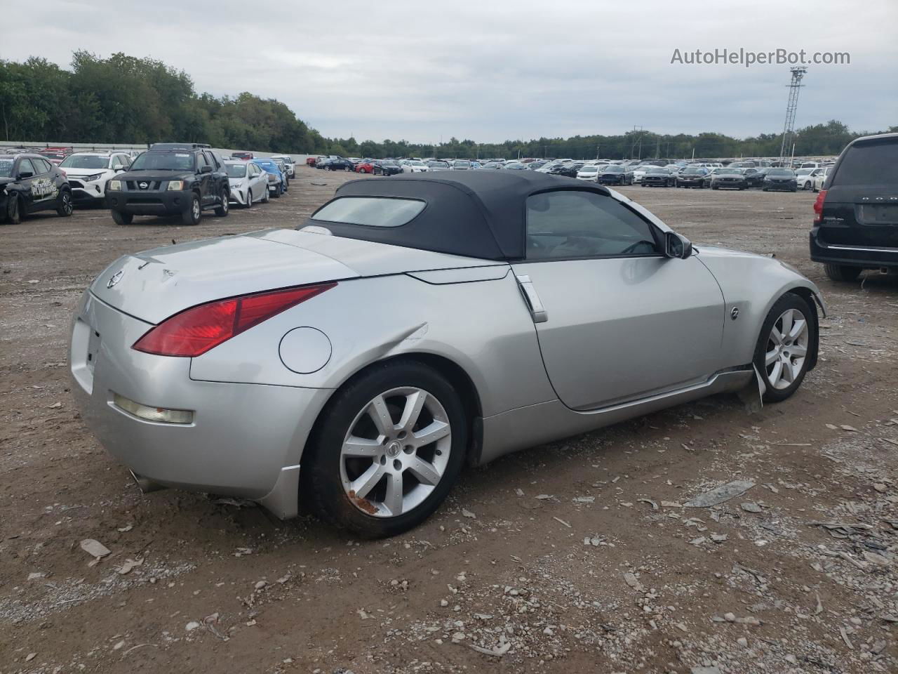 2005 Nissan 350z Roadster Silver vin: JN1AZ36A65M760156