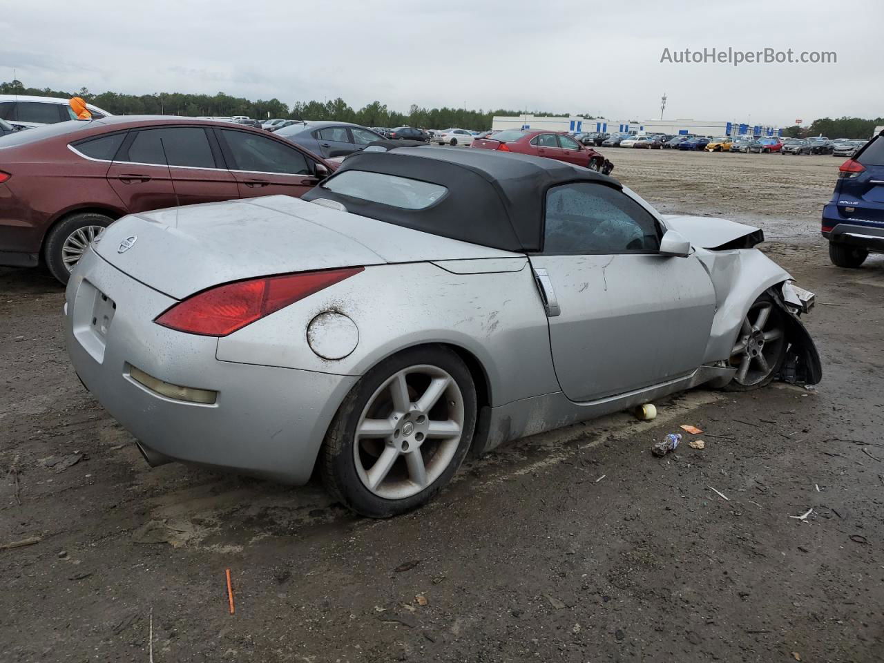 2005 Nissan 350z Roadster Серебряный vin: JN1AZ36A75M751336