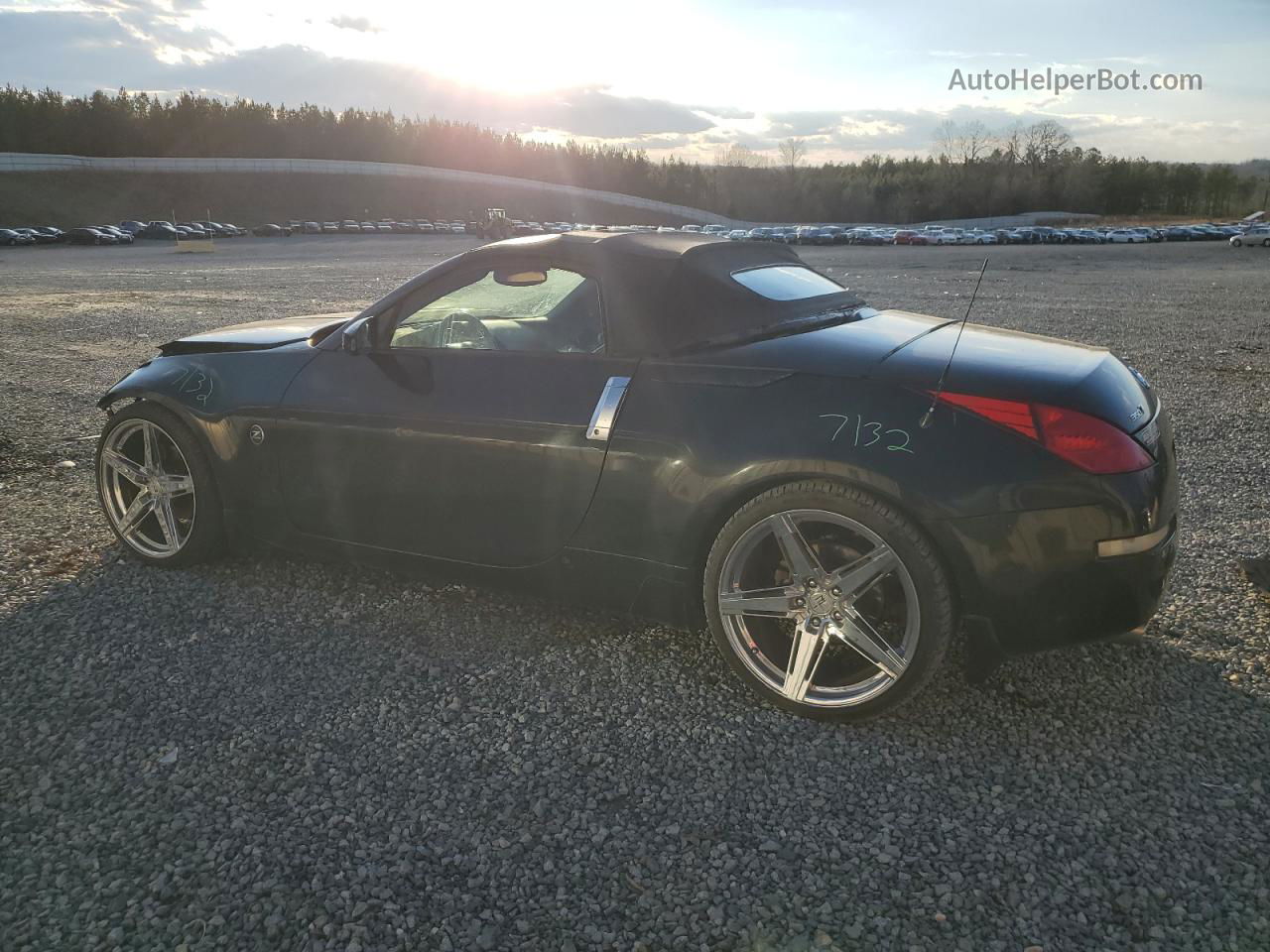 2005 Nissan 350z Roadster Black vin: JN1AZ36A75M752325