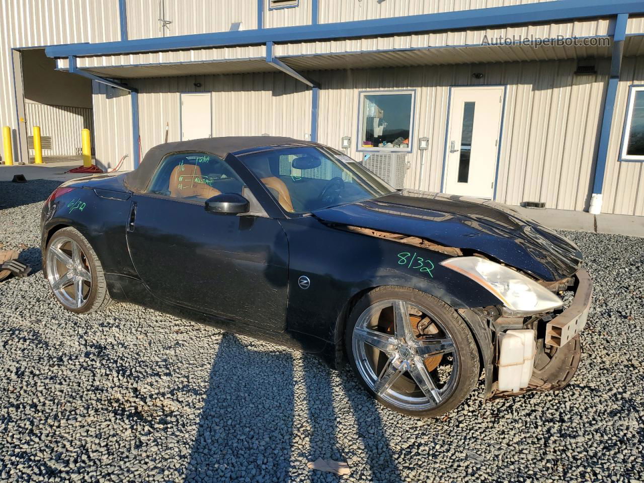 2005 Nissan 350z Roadster Black vin: JN1AZ36A75M752325