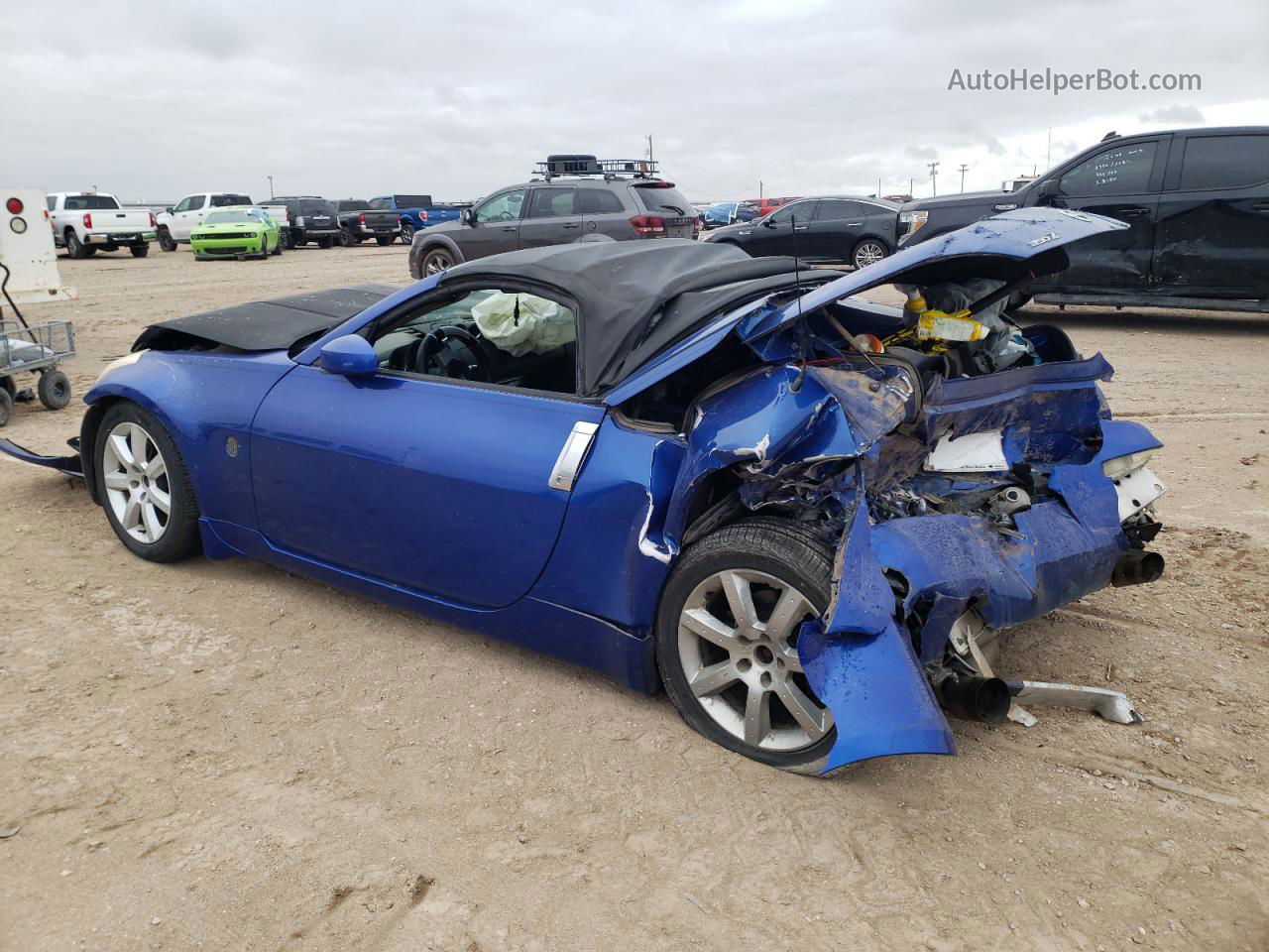 2005 Nissan 350z Roadster Blue vin: JN1AZ36A85M756190