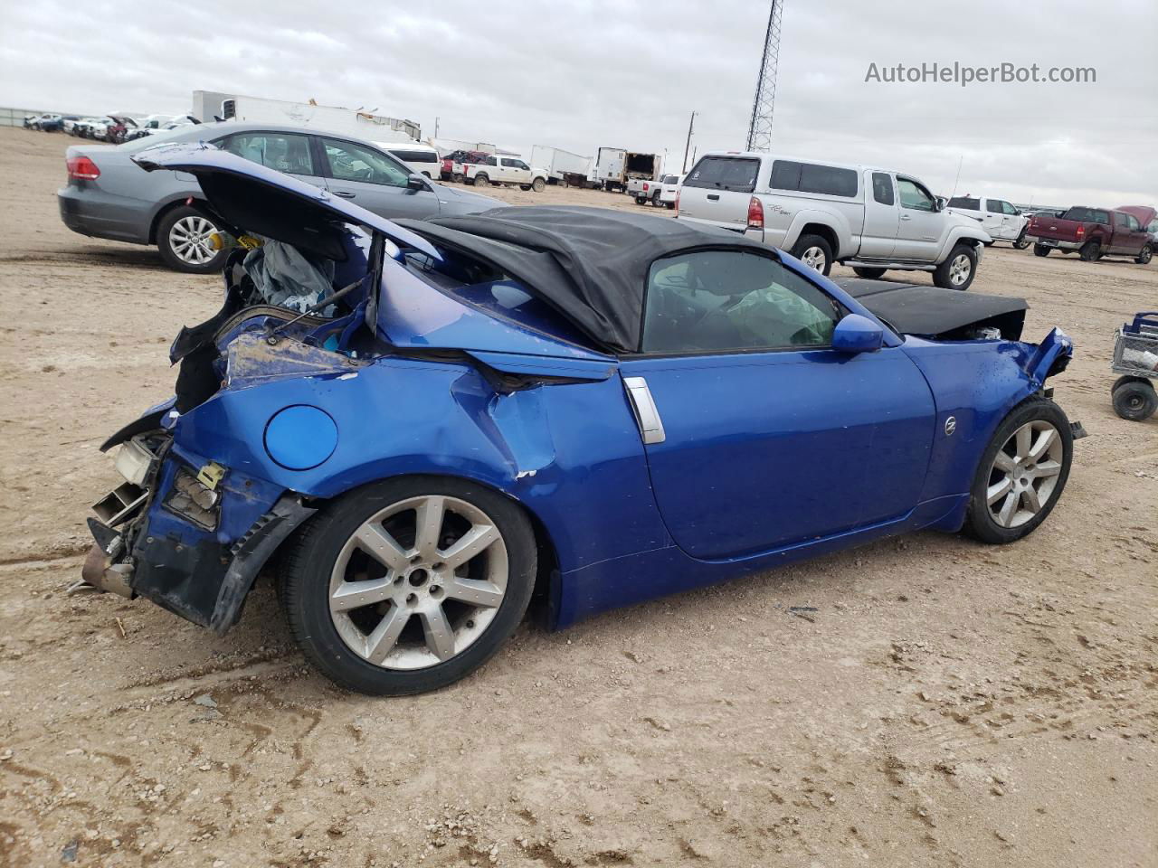 2005 Nissan 350z Roadster Blue vin: JN1AZ36A85M756190