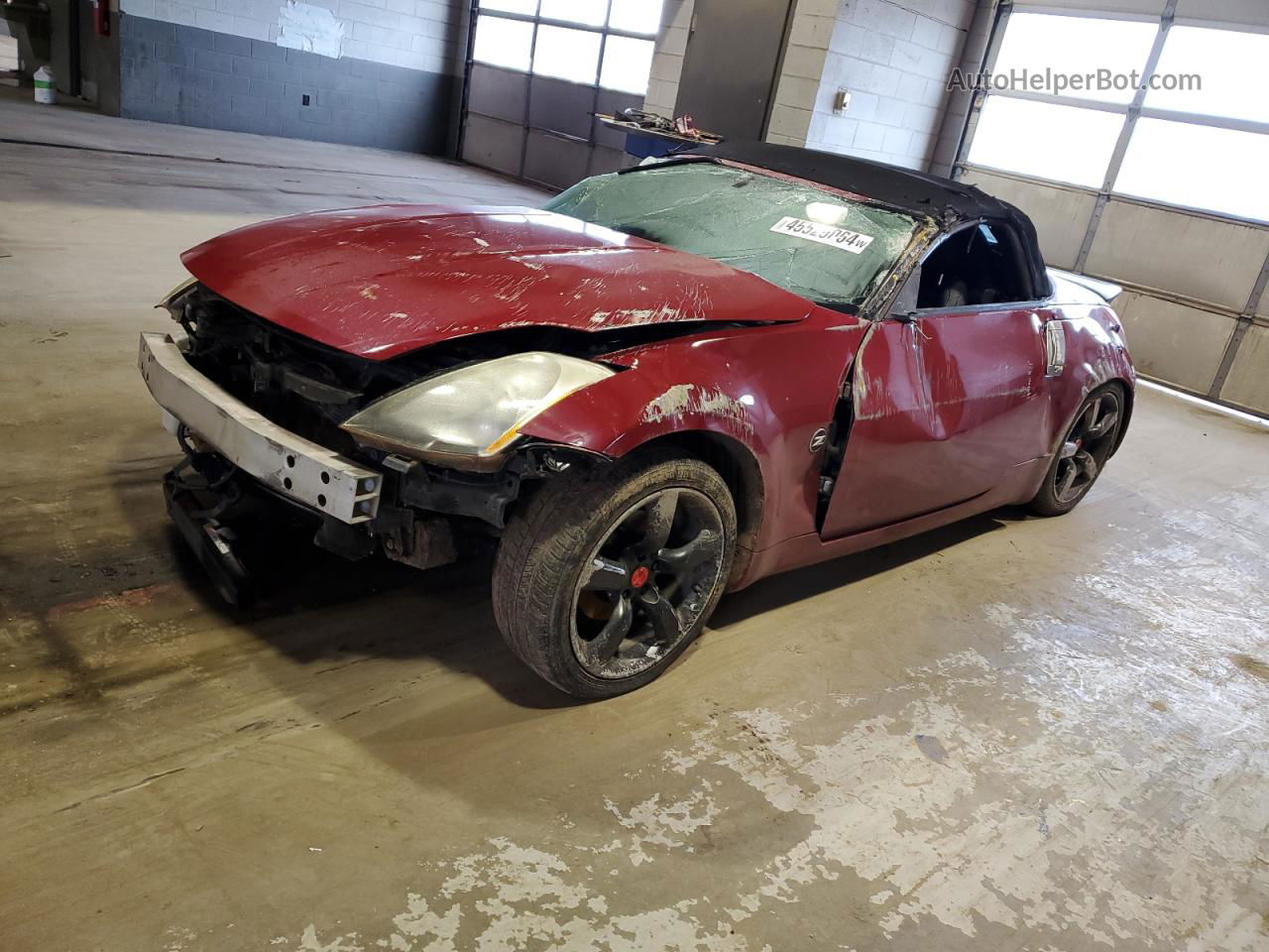 2005 Nissan 350z Roadster Red vin: JN1AZ36A95M752696