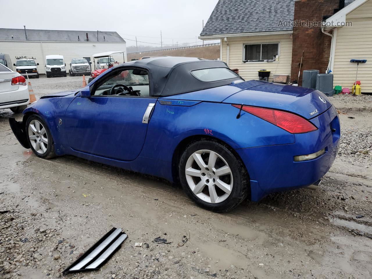 2005 Nissan 350z Roadster Blue vin: JN1AZ36AX5M753047