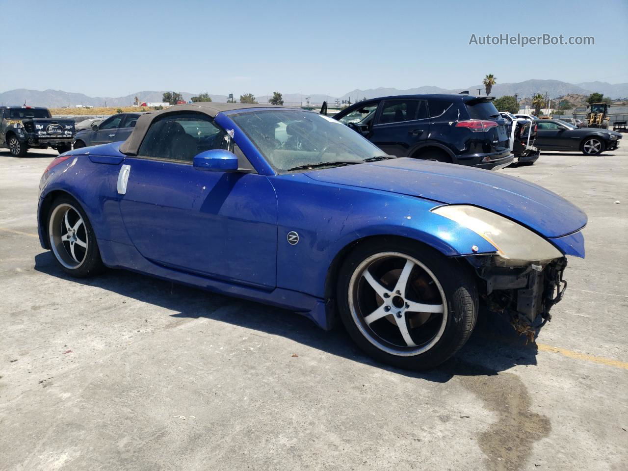 2005 Nissan 350z Roadster Синий vin: JN1AZ36AX5M755123