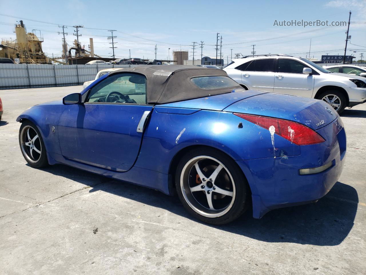 2005 Nissan 350z Roadster Blue vin: JN1AZ36AX5M755123