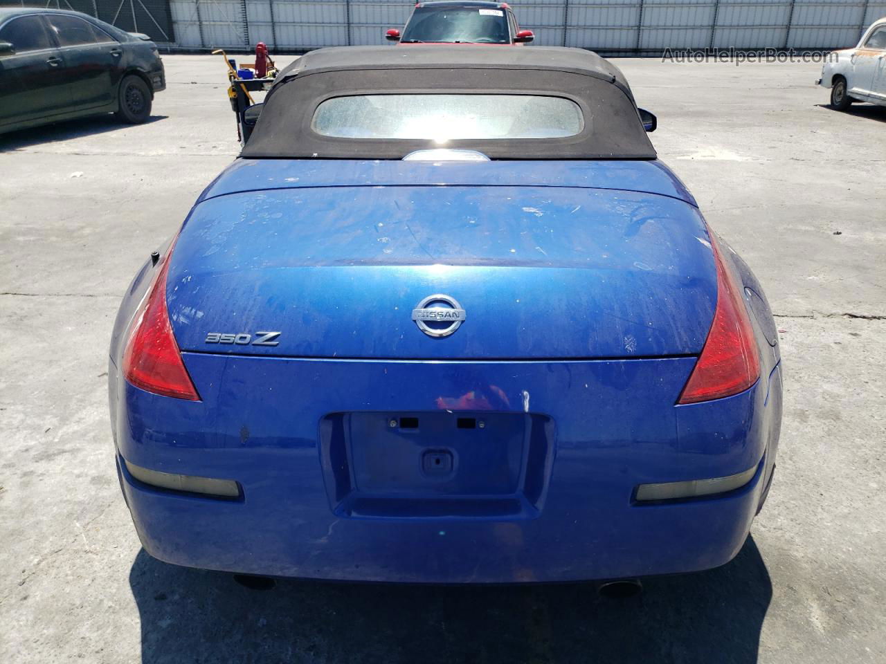 2005 Nissan 350z Roadster Blue vin: JN1AZ36AX5M755123