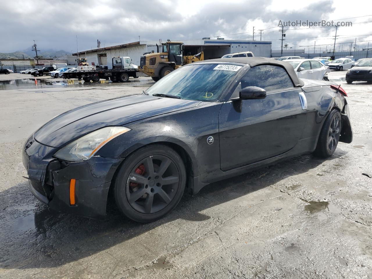 2005 Nissan 350z Roadster Black vin: JN1AZ36D85M700275