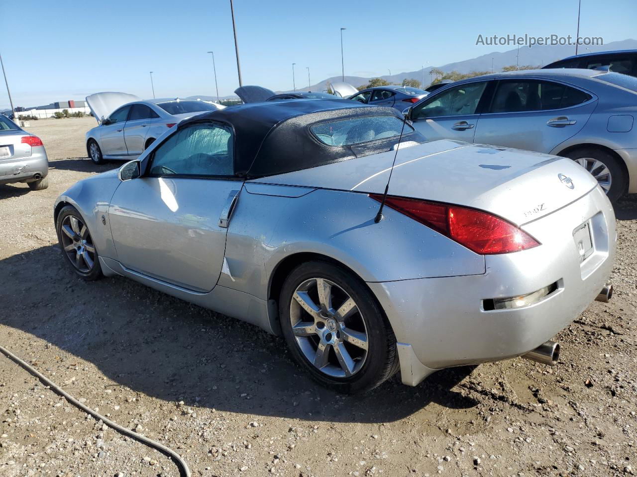 2005 Nissan 350z Roadster Silver vin: JN1AZ36DX5M700195