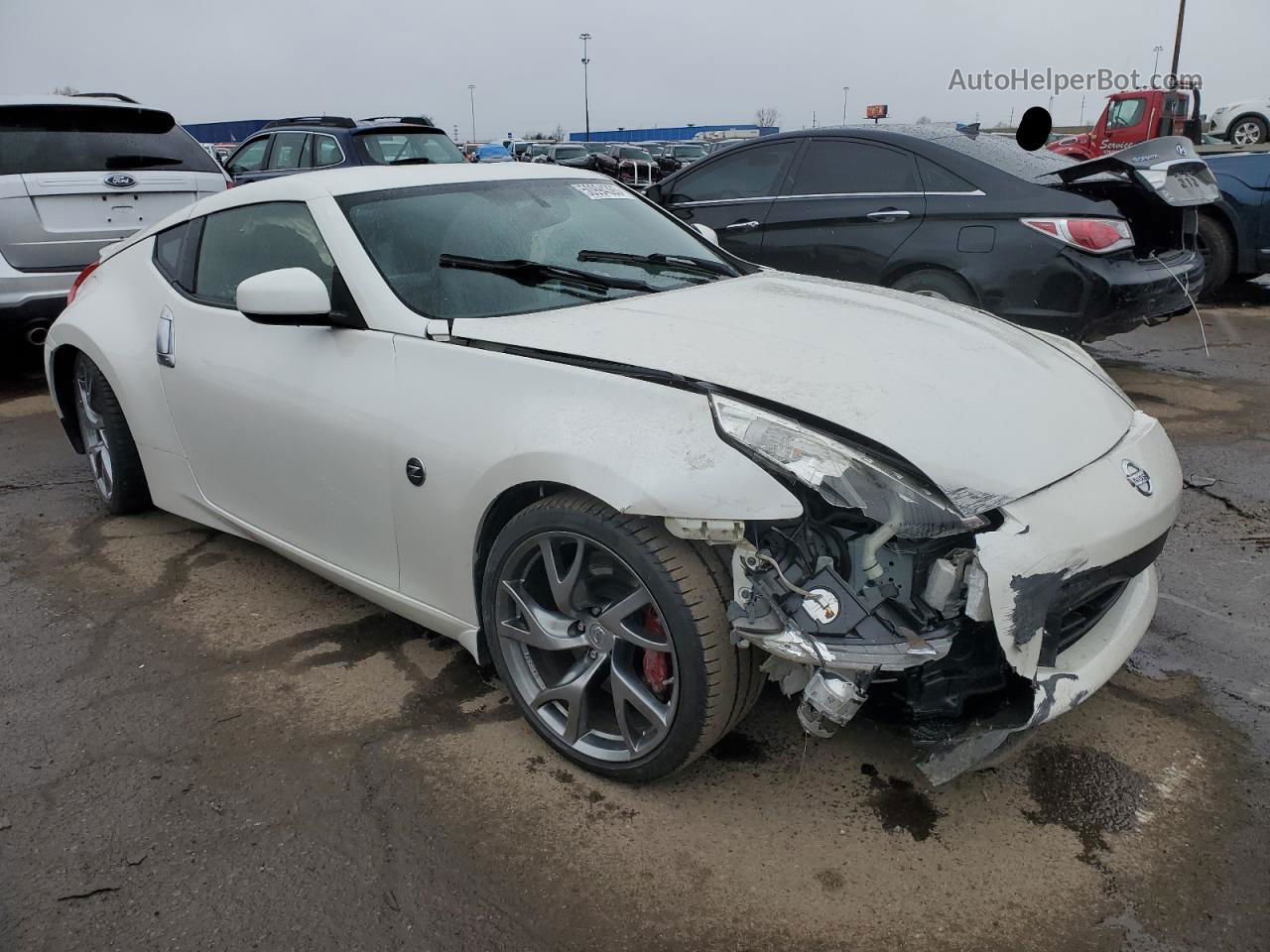 2014 Nissan 370z Base White vin: JN1AZ4EH0EM632242