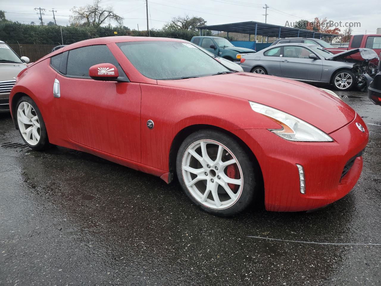 2014 Nissan 370z Base Red vin: JN1AZ4EH2EM632842