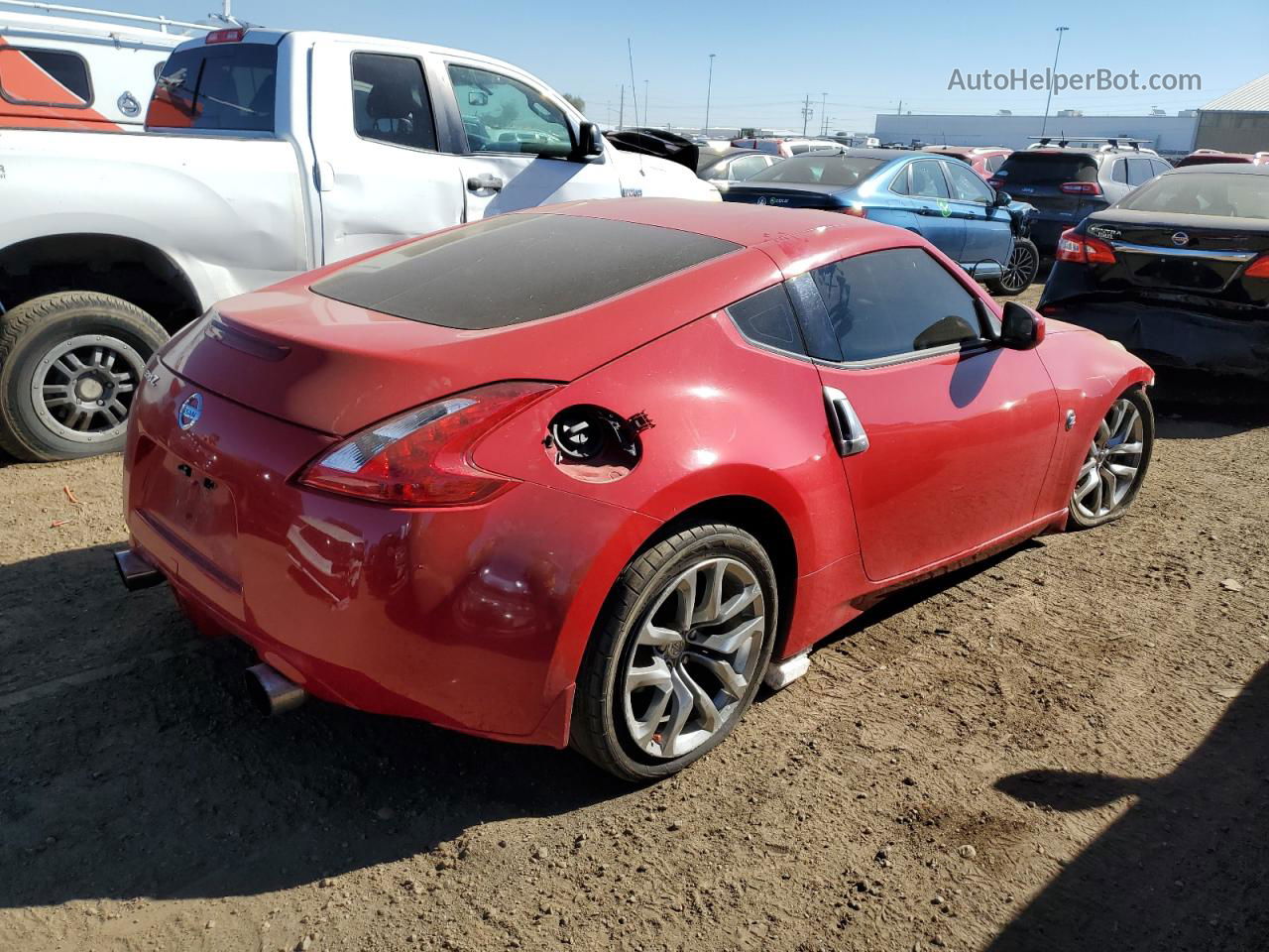 2014 Nissan 370z Base Red vin: JN1AZ4EH3EM636236