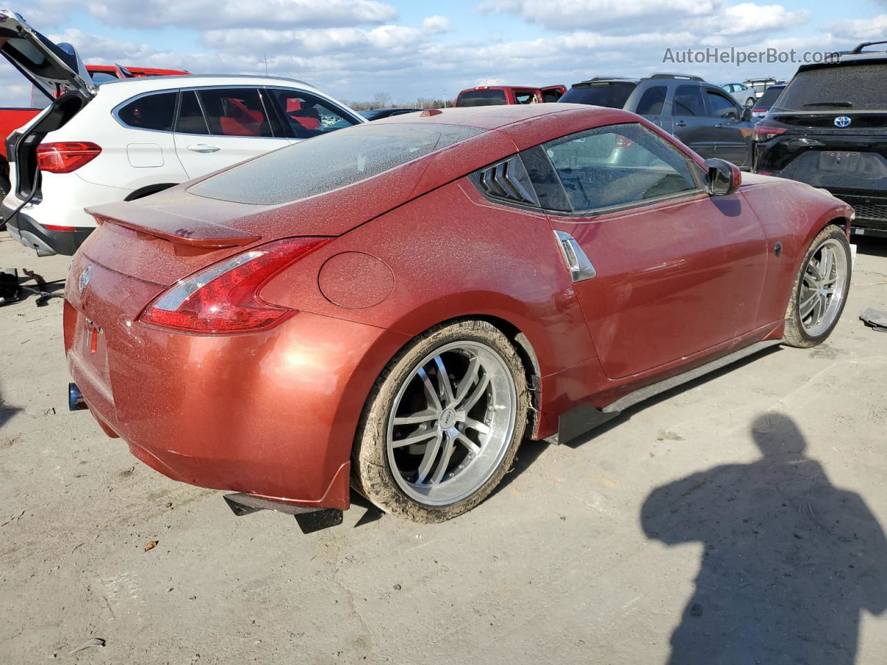 2014 Nissan 370z Base Orange vin: JN1AZ4EH5EM632768