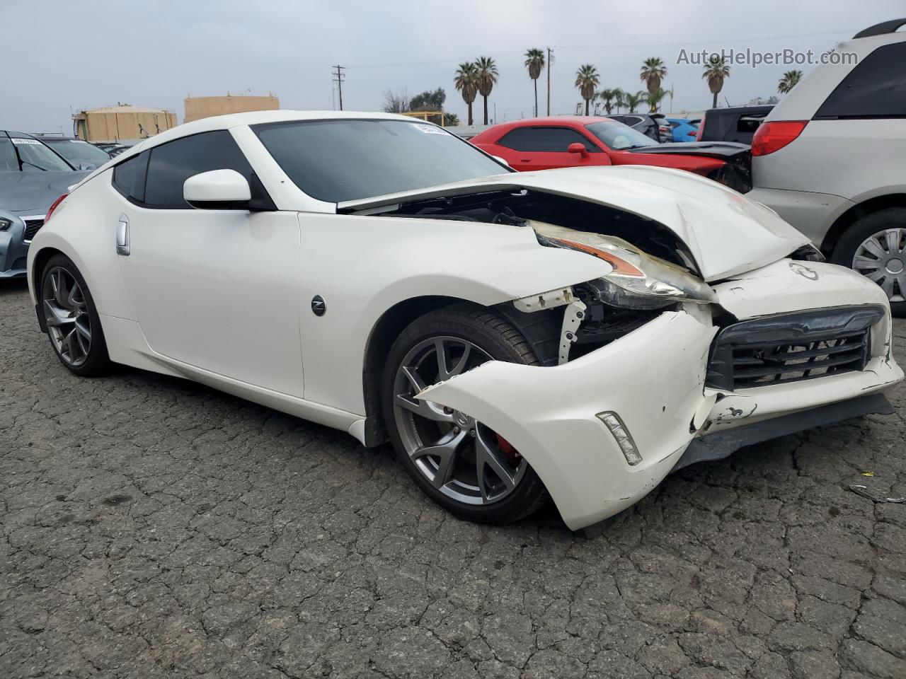 2014 Nissan 370z Base White vin: JN1AZ4EH6EM632164