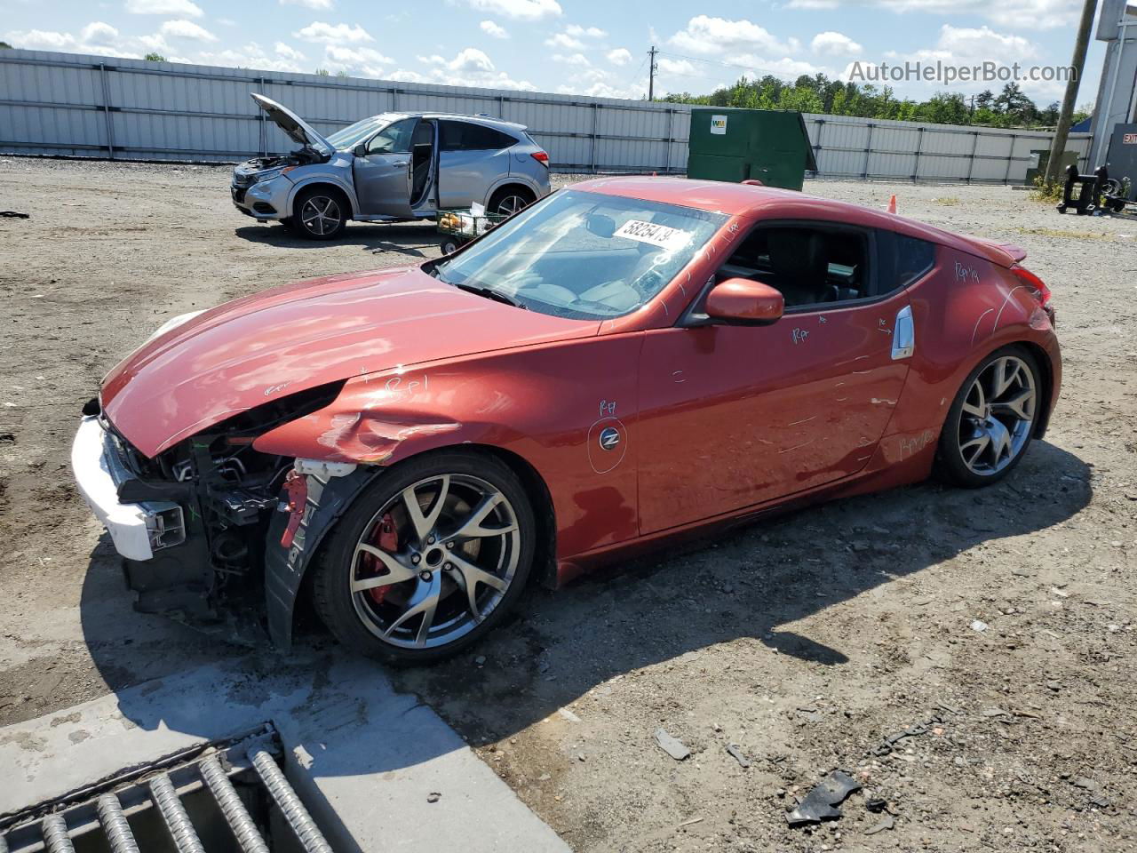 2014 Nissan 370z Base Red vin: JN1AZ4EH6EM634903