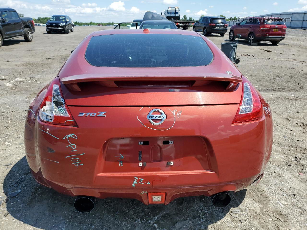 2014 Nissan 370z Base Red vin: JN1AZ4EH6EM634903