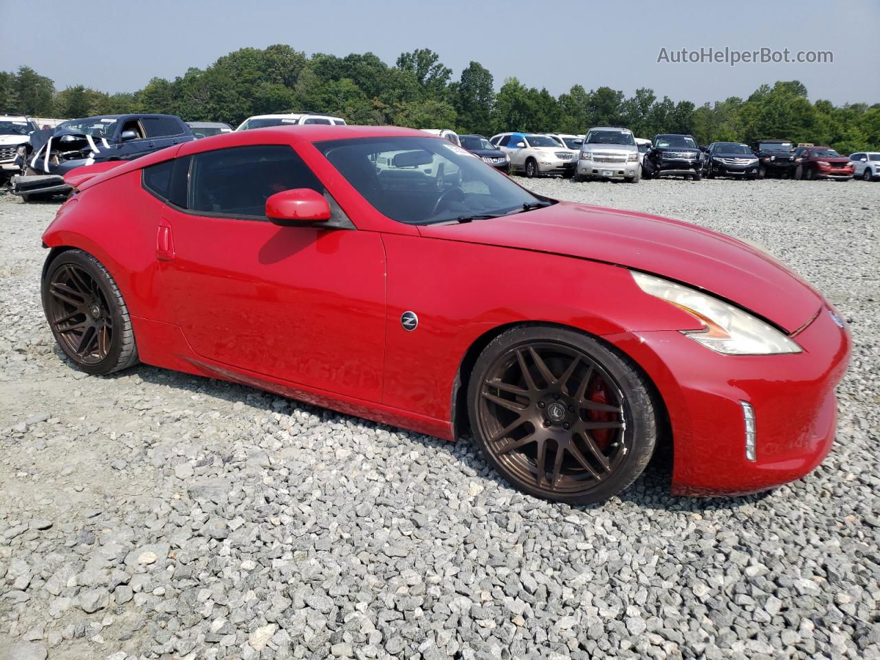 2014 Nissan 370z Base Red vin: JN1AZ4EH6EM635632