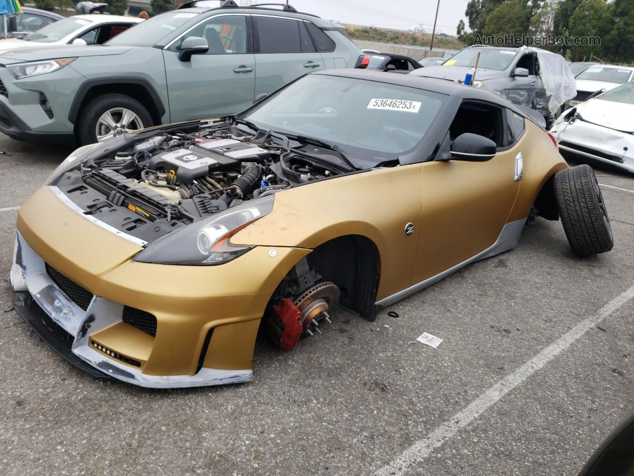 2014 Nissan 370z Base Gold vin: JN1AZ4EH7EM630455