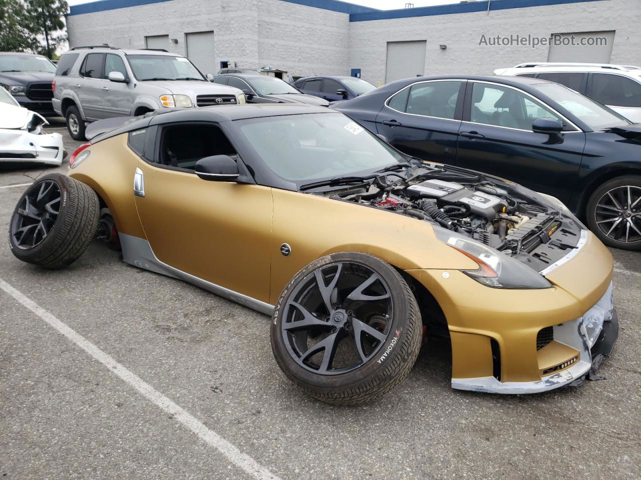 2014 Nissan 370z Base Gold vin: JN1AZ4EH7EM630455