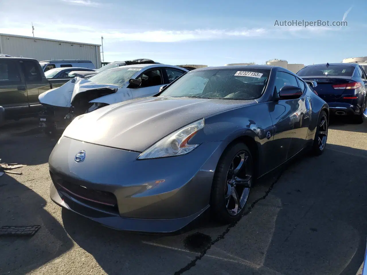 2014 Nissan 370z Base Серый vin: JN1AZ4EH7EM634134