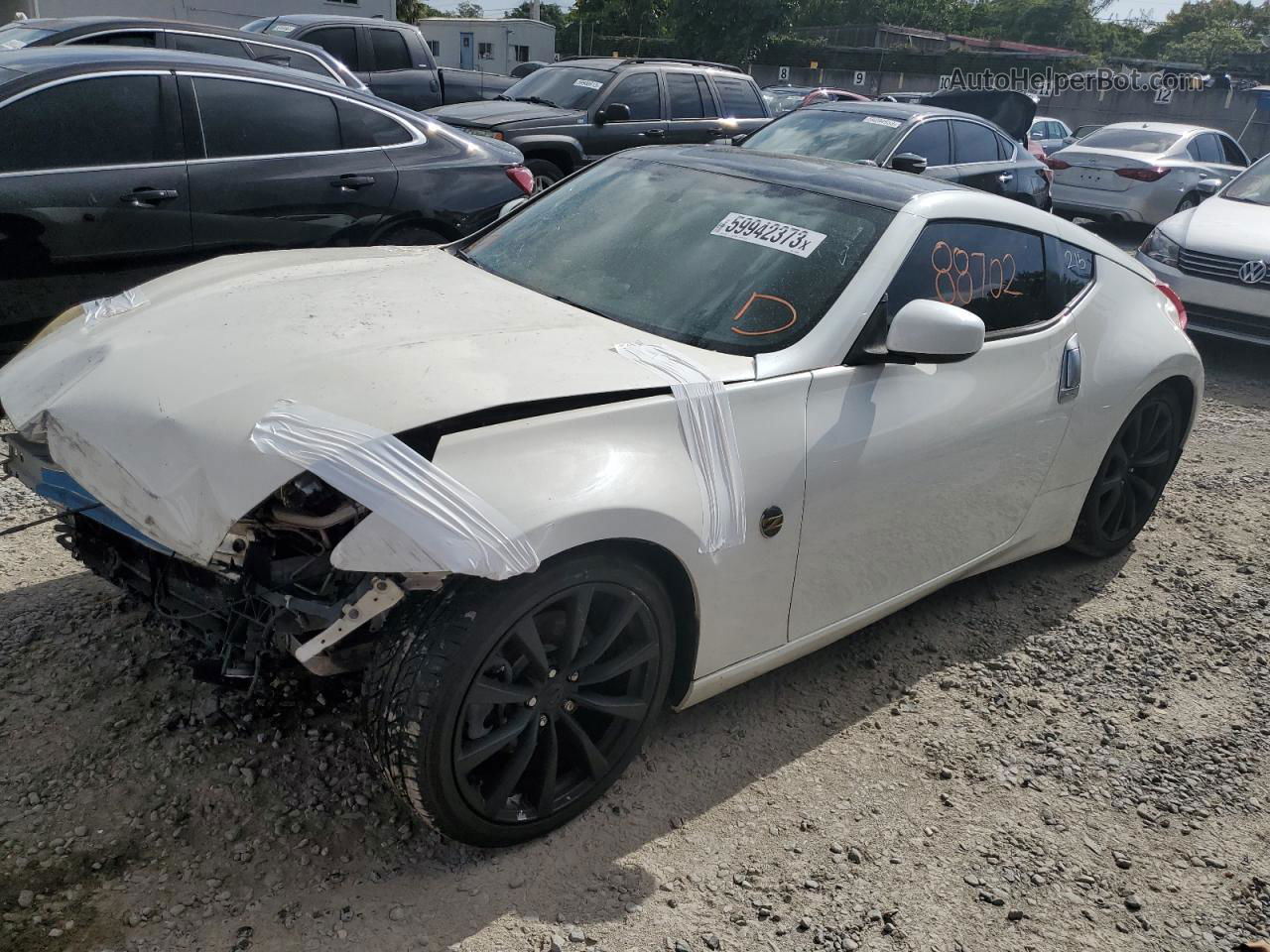 2014 Nissan 370z Base White vin: JN1AZ4EH8EM632280