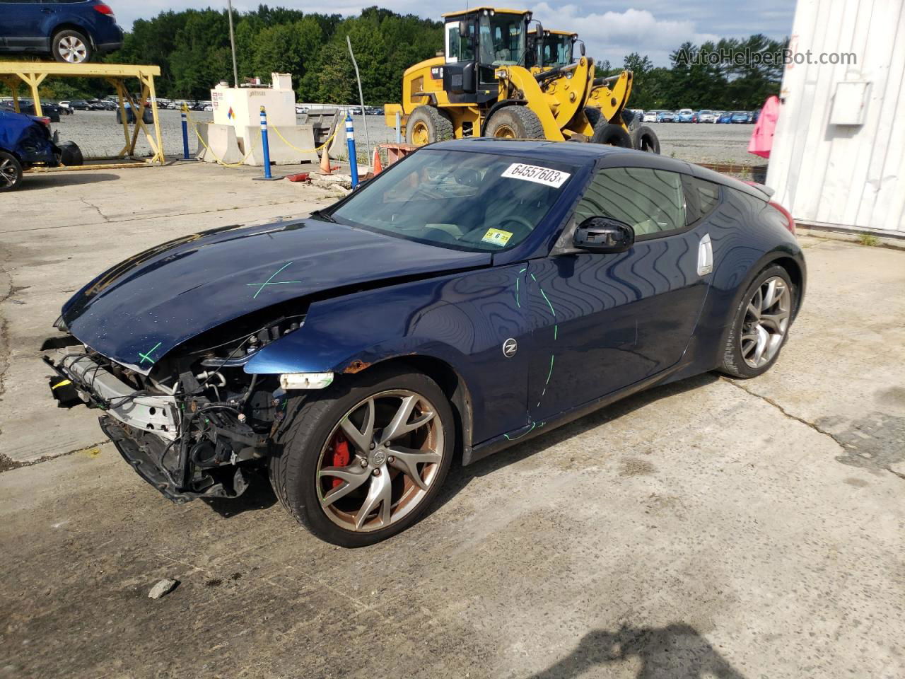 2014 Nissan 370z Base Blue vin: JN1AZ4EH8EM634479