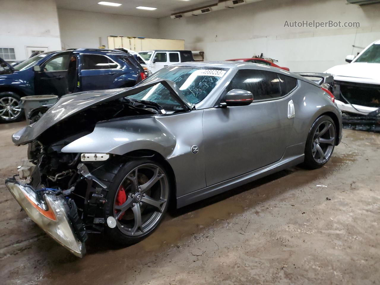 2014 Nissan 370z Base Gray vin: JN1AZ4EH9EM631462