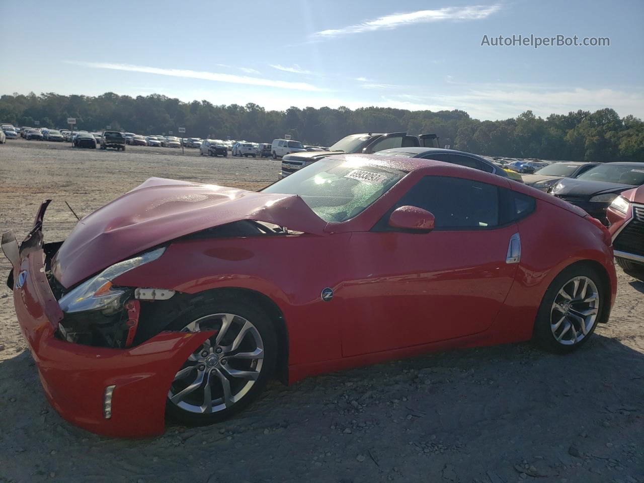 2014 Nissan 370z Base Красный vin: JN1AZ4EH9EM636435