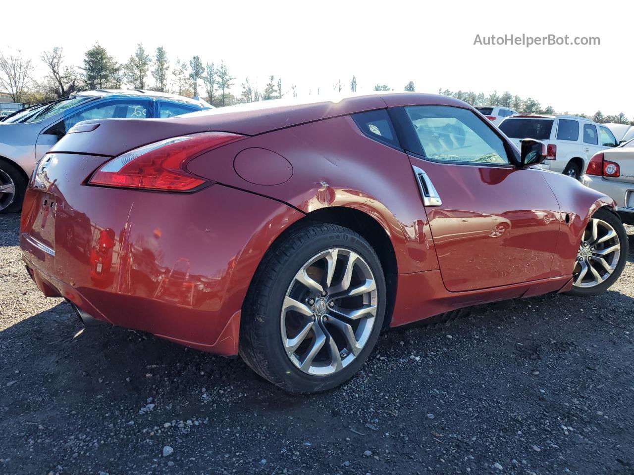 2014 Nissan 370z Base Red vin: JN1AZ4EH9EM636984