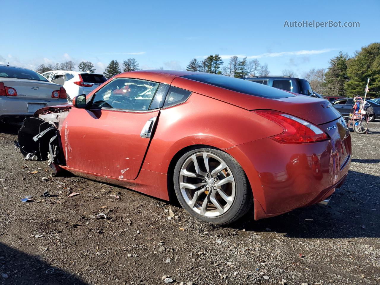 2014 Nissan 370z Base Red vin: JN1AZ4EH9EM636984