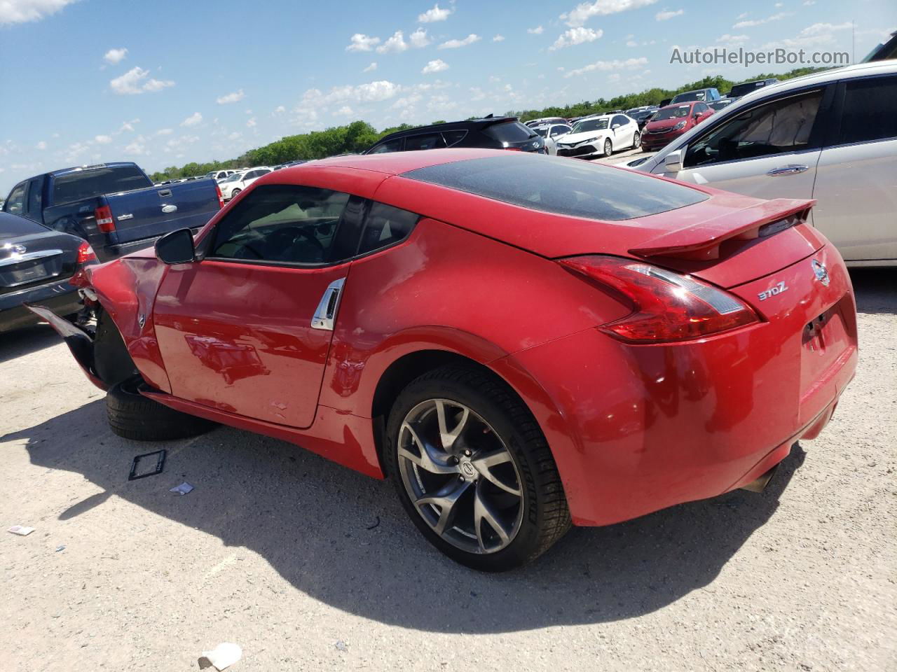 2014 Nissan 370z Base Red vin: JN1AZ4EHXEM631518