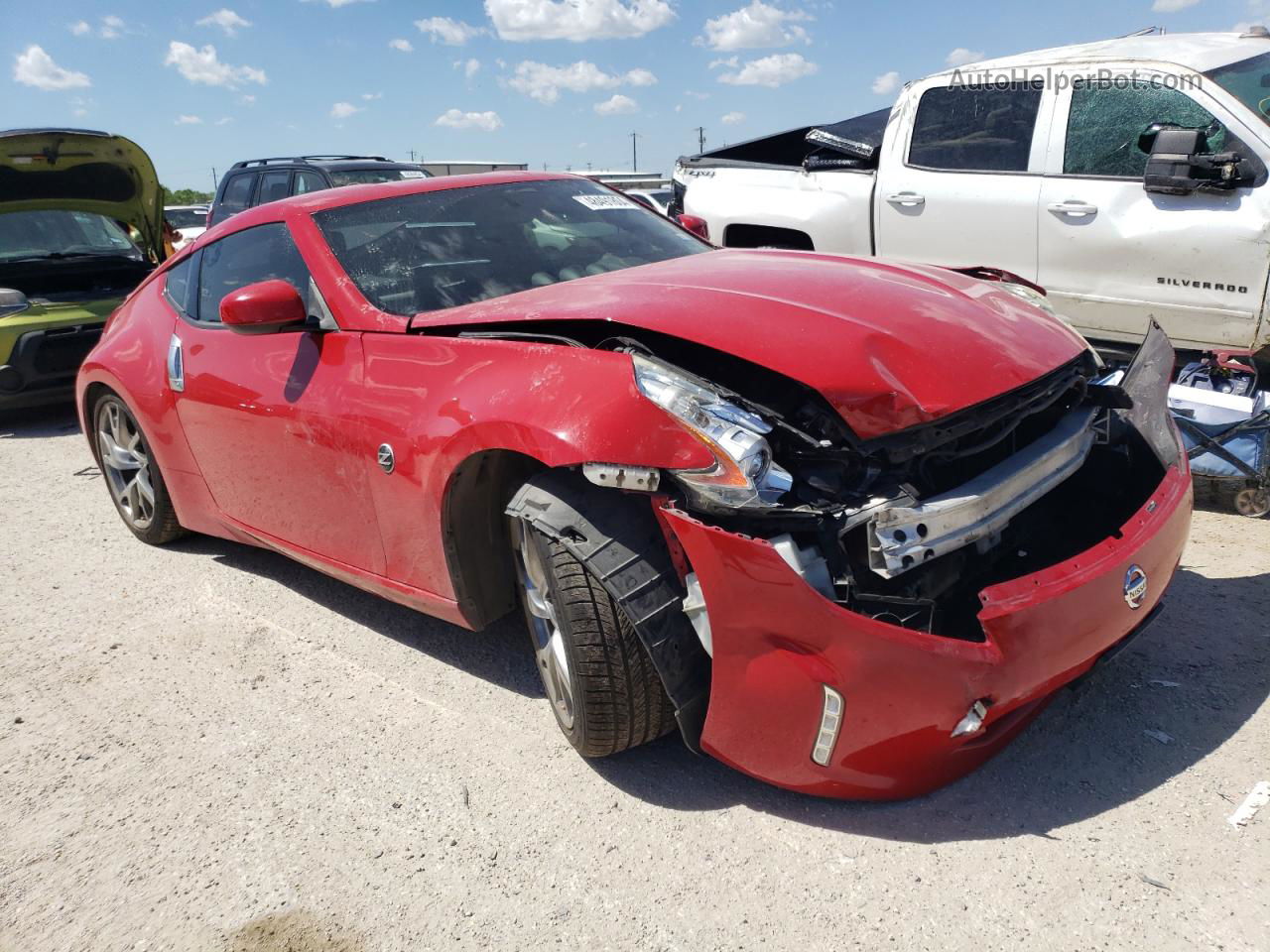 2014 Nissan 370z Base Red vin: JN1AZ4EHXEM631518