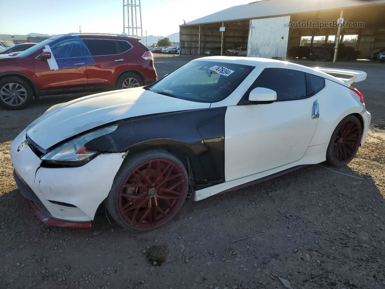 2014 Nissan 370z Base White vin: JN1AZ4EHXEM634953