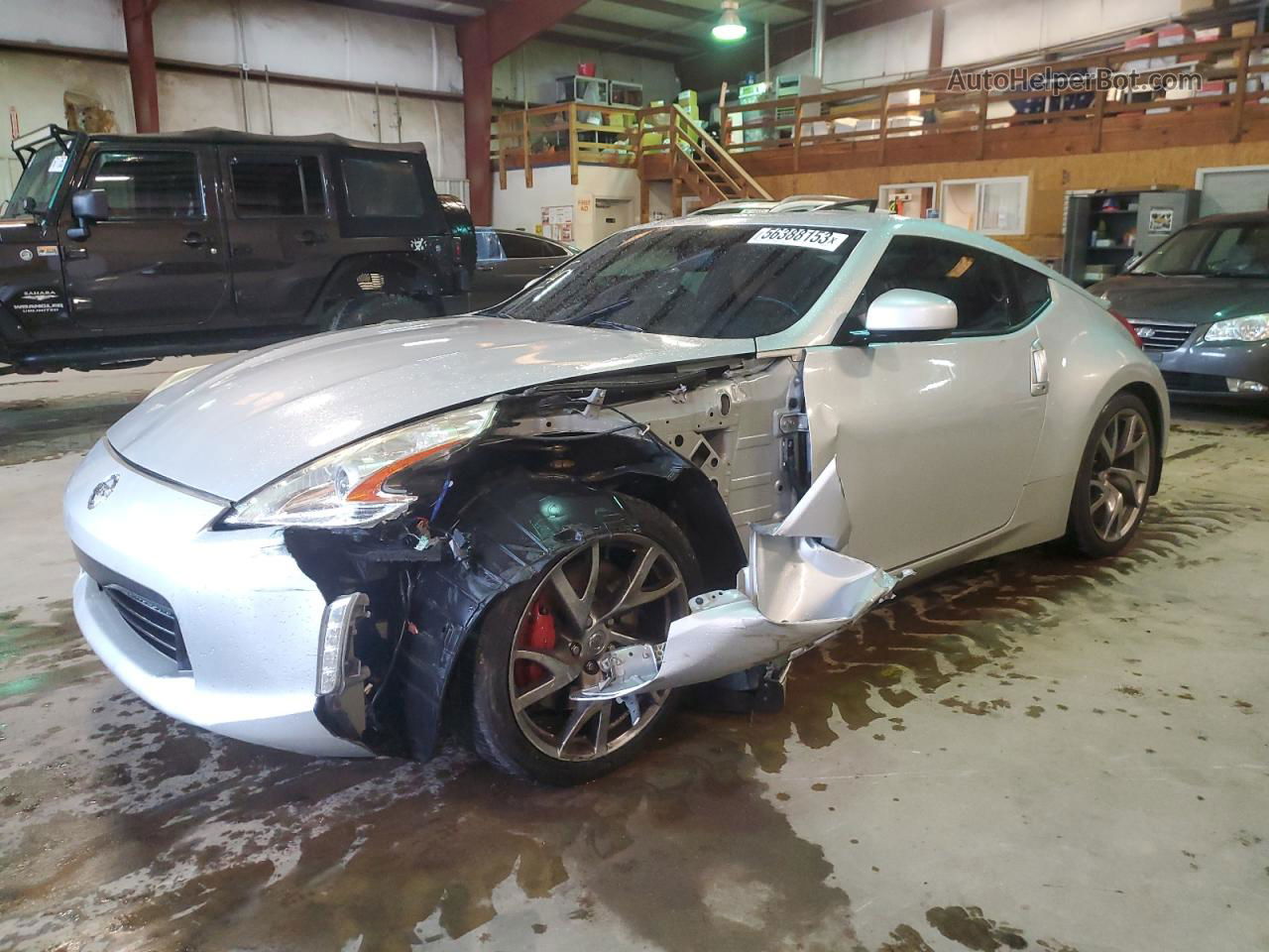 2014 Nissan 370z Base White vin: JN1AZ4EHXEM635777