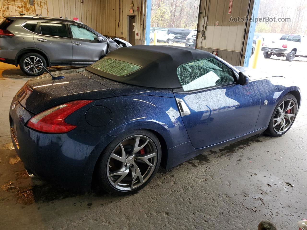 2014 Nissan 370z Base Blue vin: JN1AZ4FH7EM620362