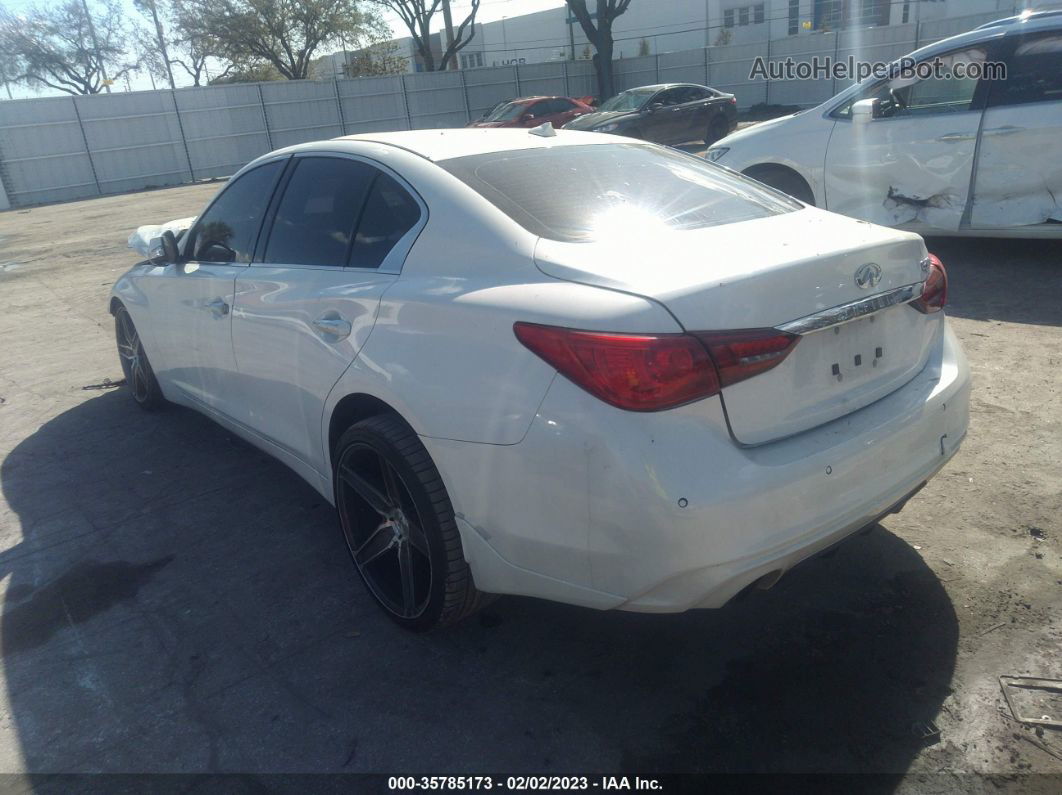 2014 Infiniti Q50 Sport Белый vin: JN1BV7ARXEM695641