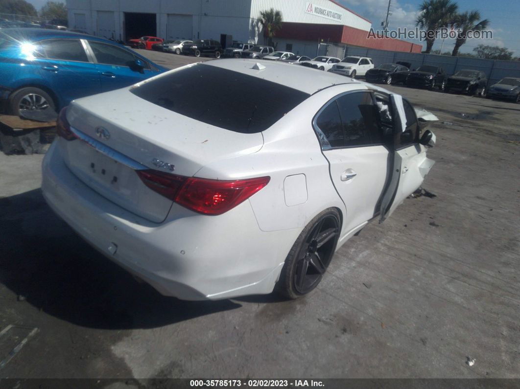 2014 Infiniti Q50 Sport Белый vin: JN1BV7ARXEM695641