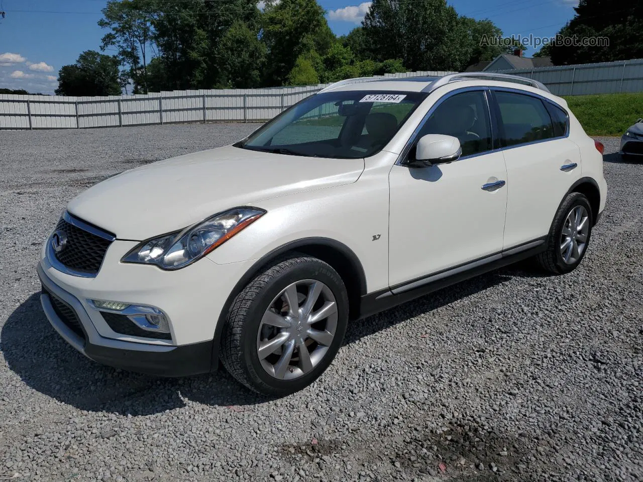 2017 Infiniti Qx50  White vin: JN1BJ0RP0HM382818