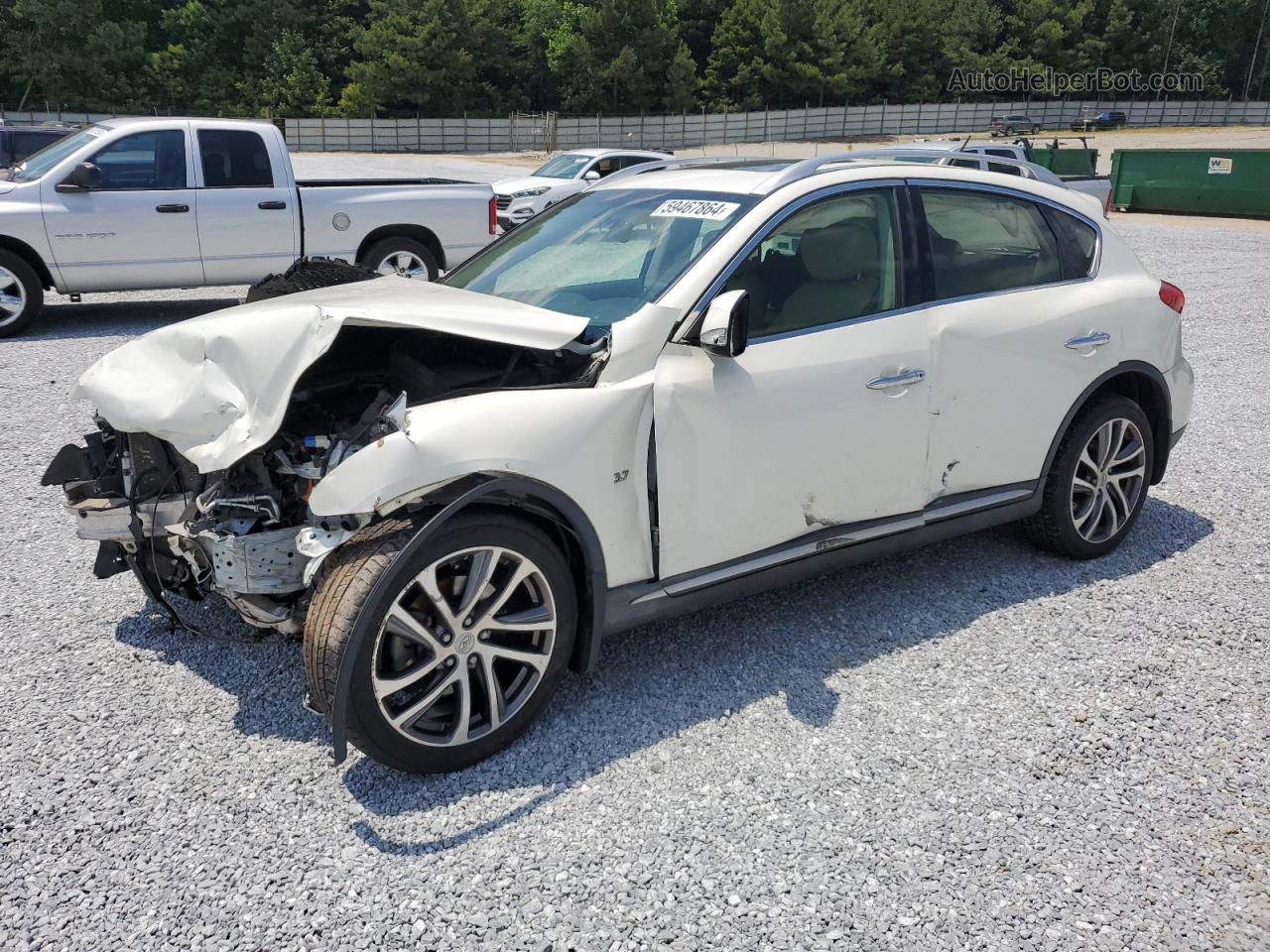 2017 Infiniti Qx50  White vin: JN1BJ0RP1HM384514