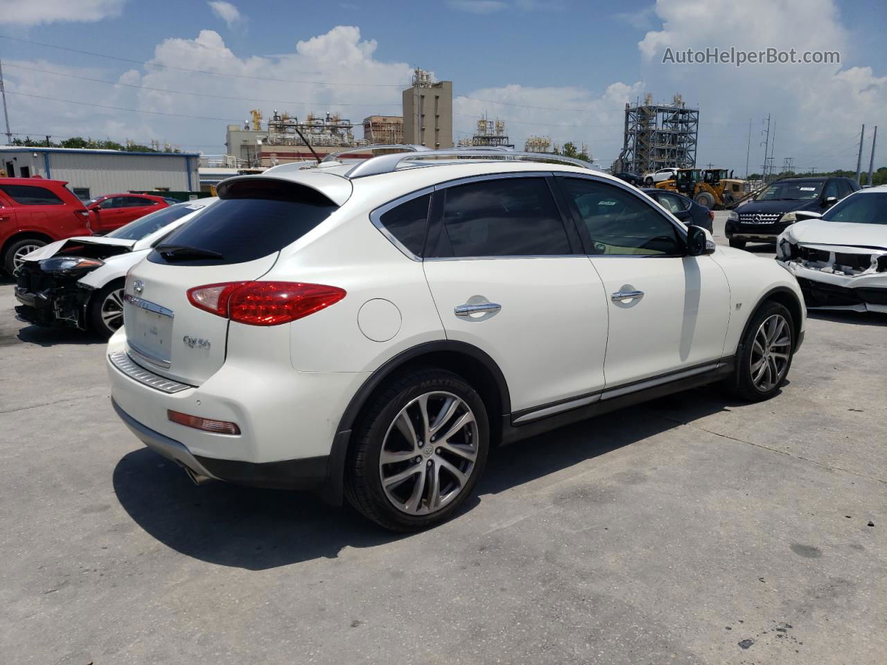 2017 Infiniti Qx50  White vin: JN1BJ0RP5HM385259