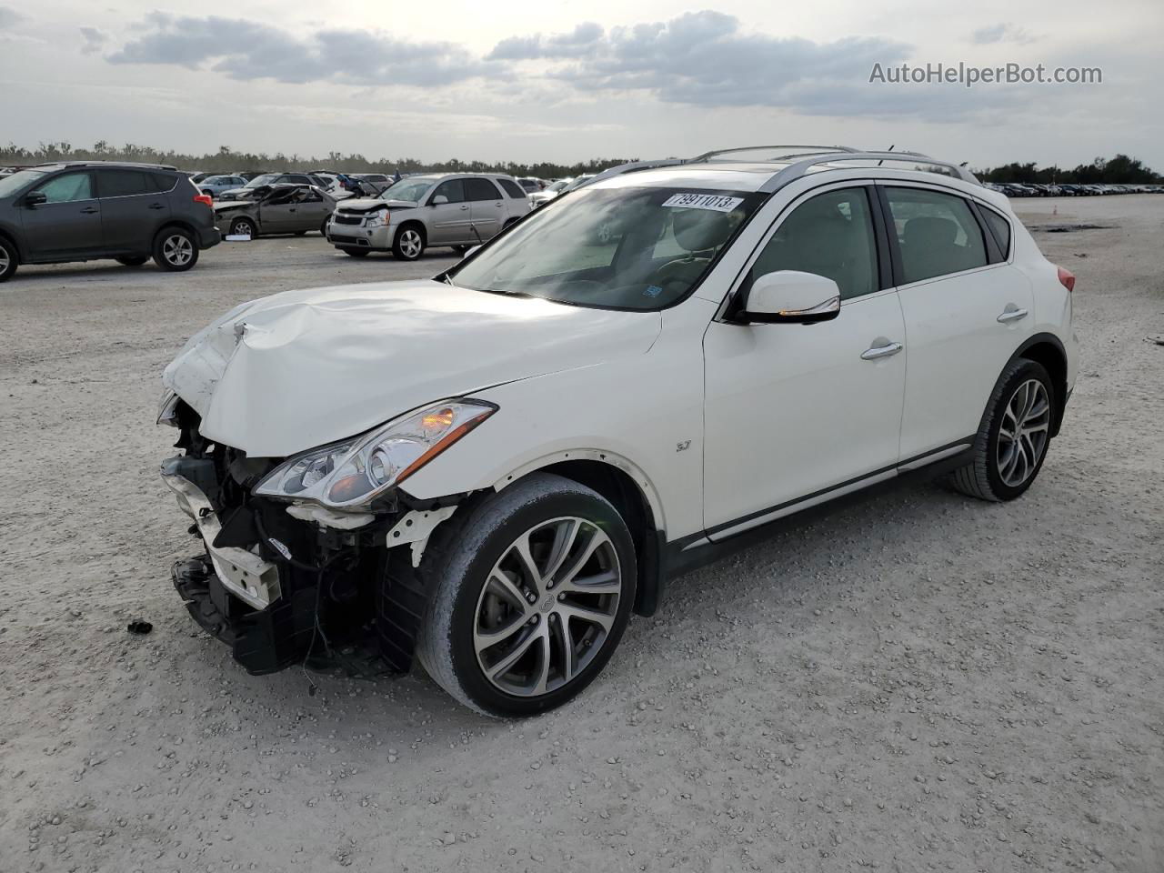 2017 Infiniti Qx50  White vin: JN1BJ0RP6HM390387