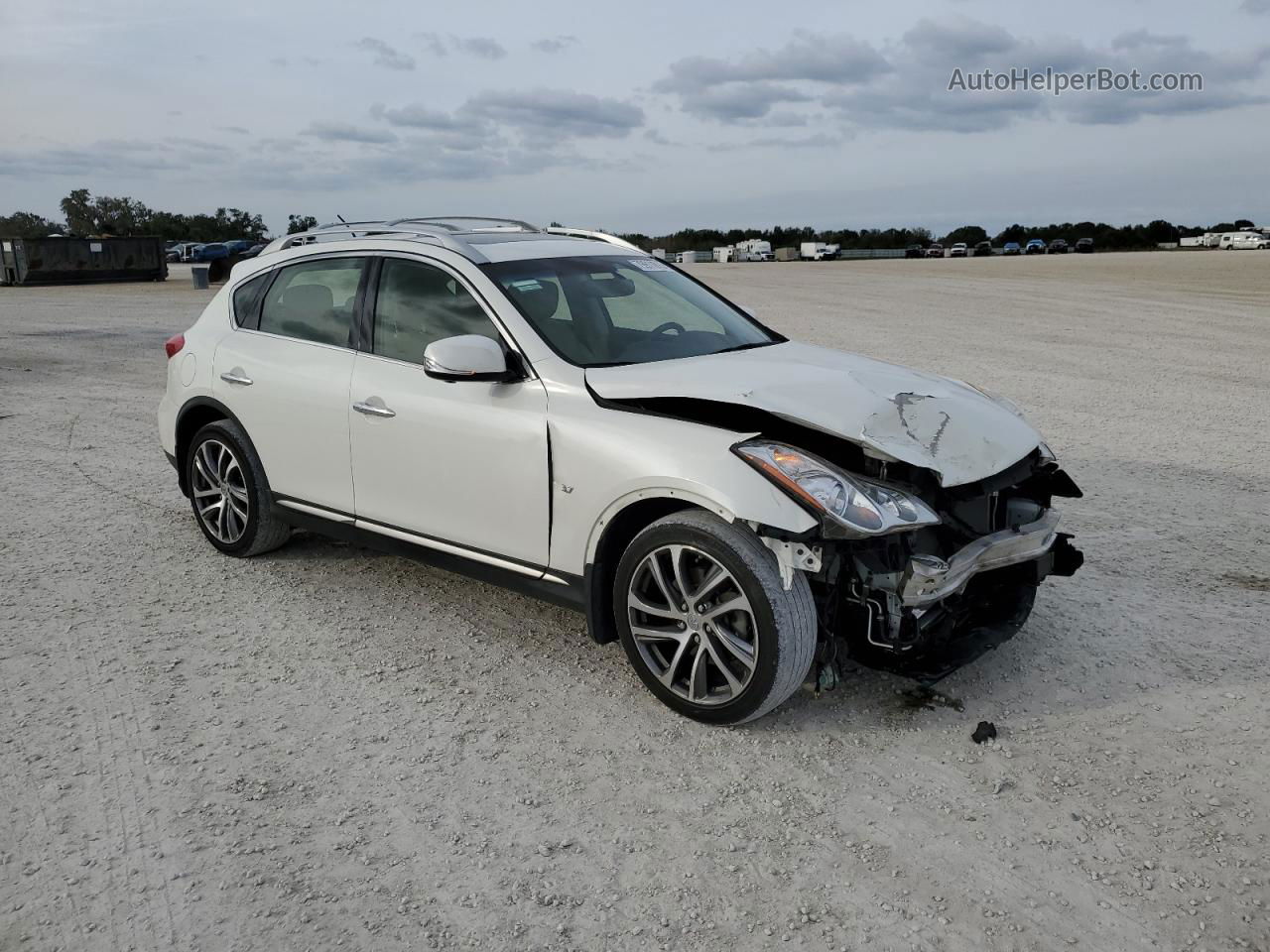 2017 Infiniti Qx50  White vin: JN1BJ0RP6HM390387