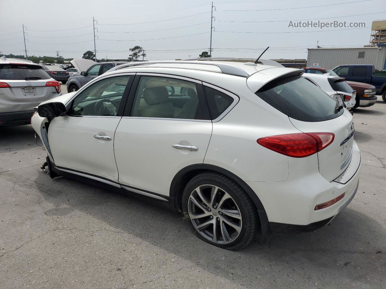 2017 Infiniti Qx50  White vin: JN1BJ0RP8HM380038