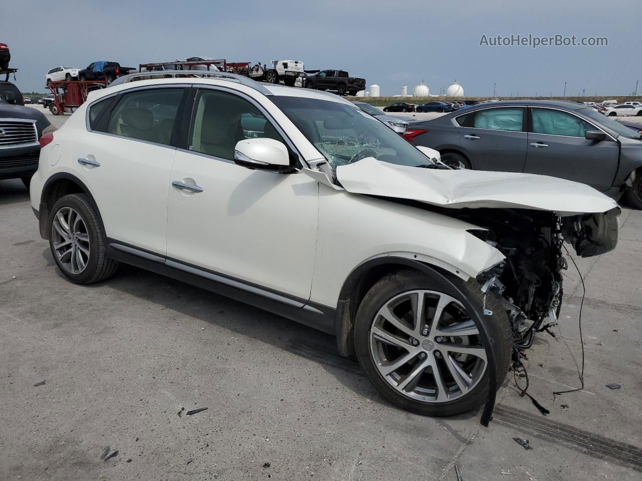 2017 Infiniti Qx50  White vin: JN1BJ0RP8HM380038