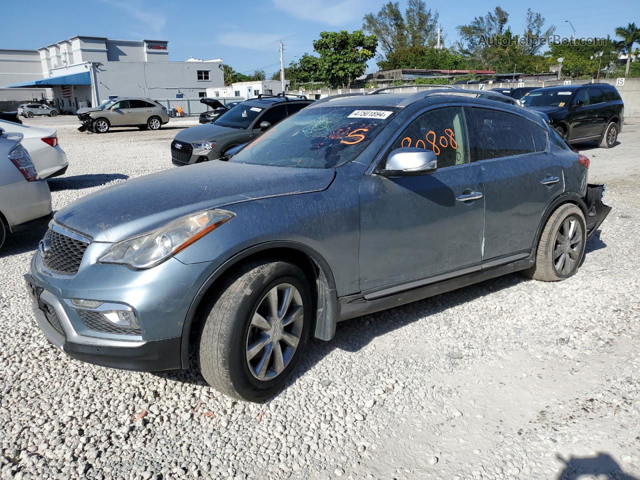 2017 Infiniti Qx50  Blue vin: JN1BJ0RP8HM385840