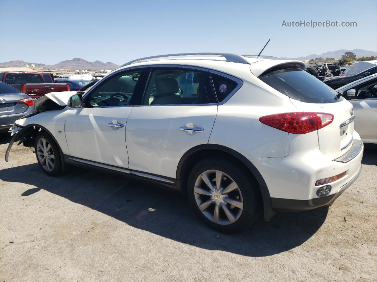 2017 Infiniti Qx50  White vin: JN1BJ0RPXHM386231