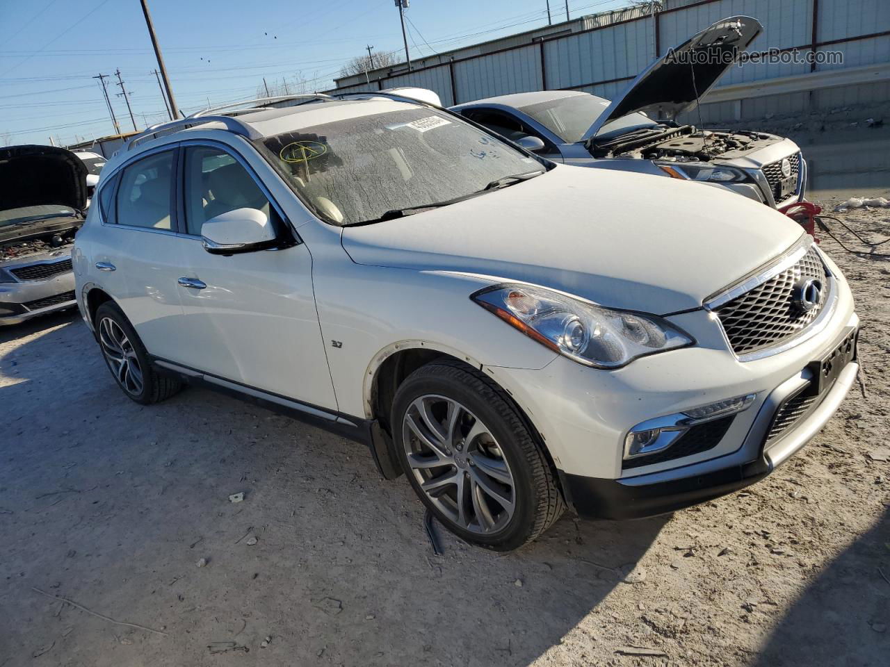 2017 Infiniti Qx50  White vin: JN1BJ0RPXHM387671